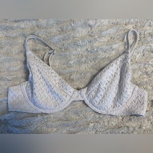3 Pc Set Available - Hollister Crochet Underwire Bikini Top - White - Size Large